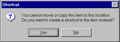  Create shortcut? Message box.